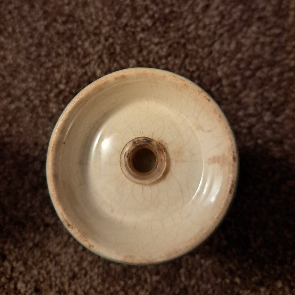 Vintage Marcrest Swiss Alpine Chalet Atomic Turquoise Salt And Pepper Shakers - Picture 4 of 10